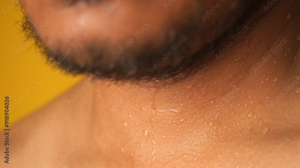 closeup of sweat on body closeup of sweat on body
