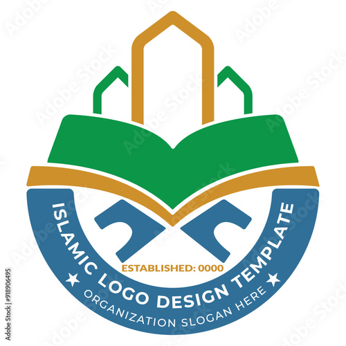 Islamic logo design template