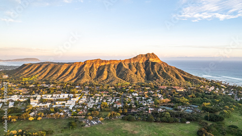 Golden Hour Over Diamond Head, Oahu