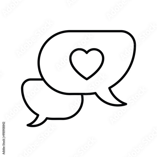 love line icon with white background vector stock illustration