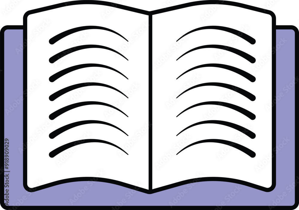 open book icon illustration for educational and business graphic materials open book icon illustration for educational and business graphic materials