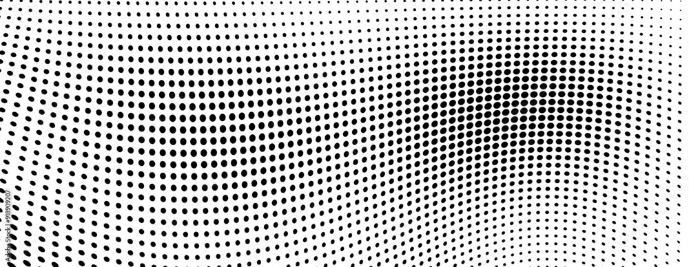 Vector black and white halftone texture made of waves Vector black and white halftone texture made of waves
