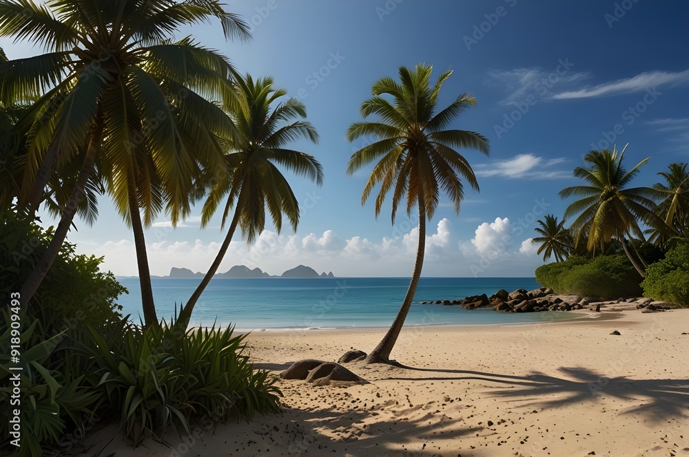 Obraz premium Escape to paradise. a tropical beach vacation.