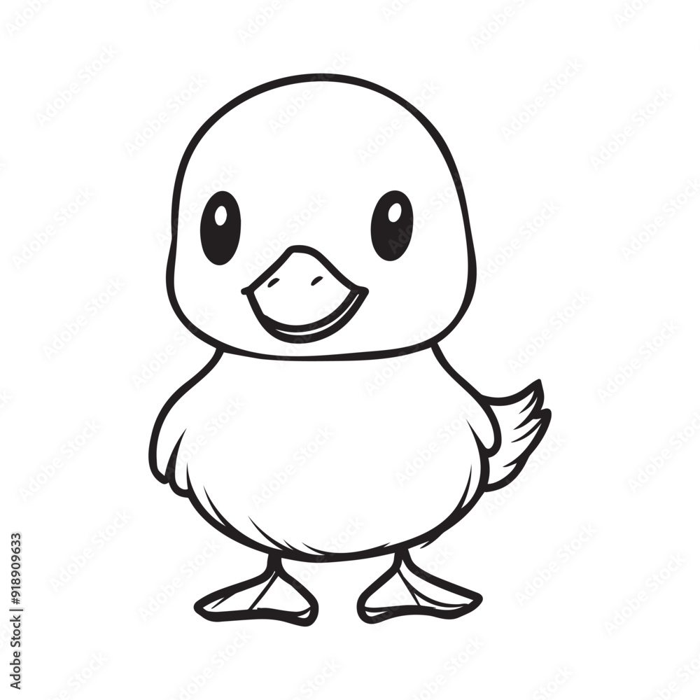 Duck Outline Design, Duck Clipart, Cute Duck illustration in black and white
Duck Outline Design, Duck Clipart, Cute Duck illustration in black and white