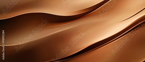 Abstract wallpaper background with smooth and curved lines created by folding paper