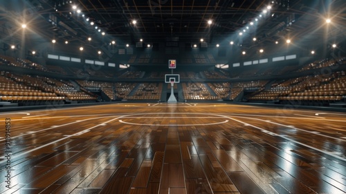Empty Basketball Arena