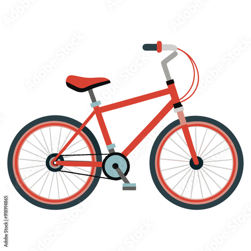 bicycle isolated on white background