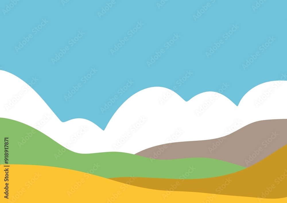 landscape with hills and sky landscape with hills and sky