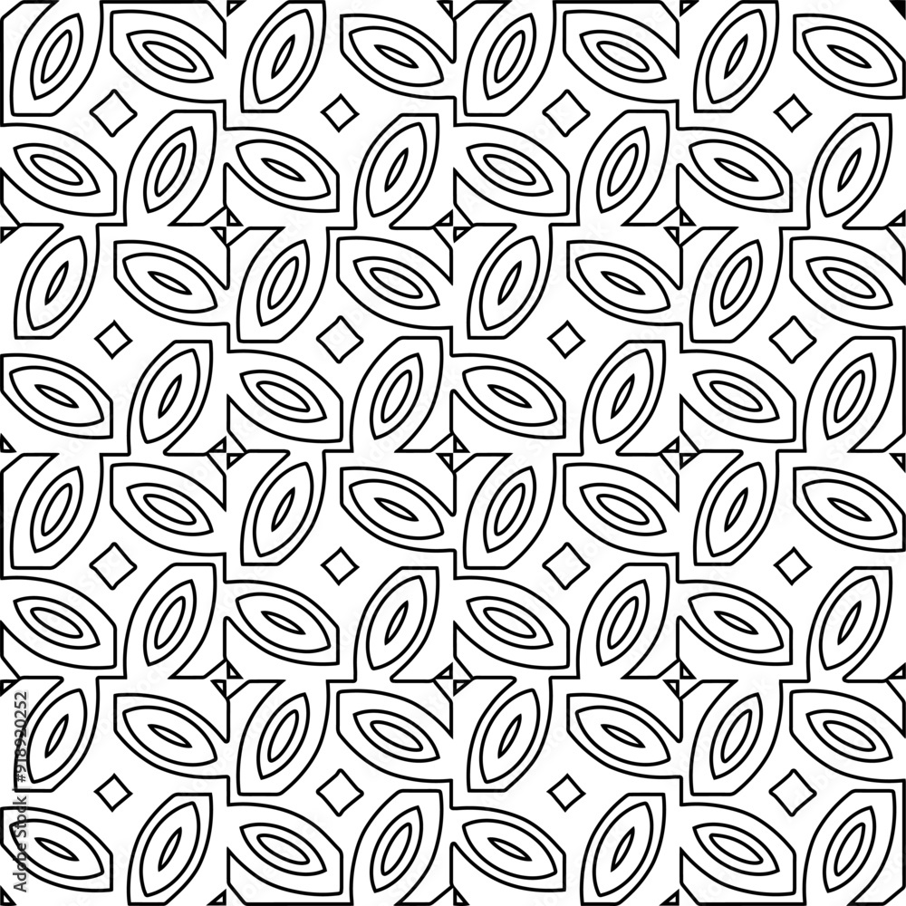 Vector pattern with symmetrical elements . Modern stylish abstract texture. Repeating geometric tiles from striped elements.Black and white pattern. Vector pattern with symmetrical elements . Modern stylish abstract texture. Repeating geometric tiles from striped elements.Black and white pattern.