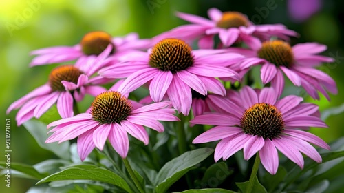 Field of Echinacea (coneflowers), medicinal plants