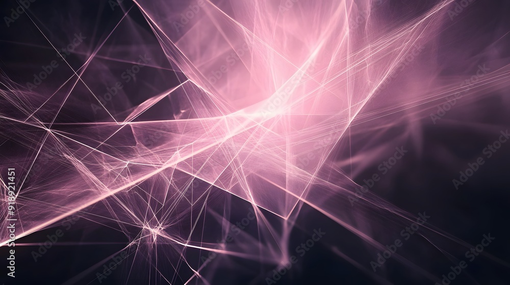 Obraz premium 44. Abstract geomatics background with ethereal light patterns and intersecting lines