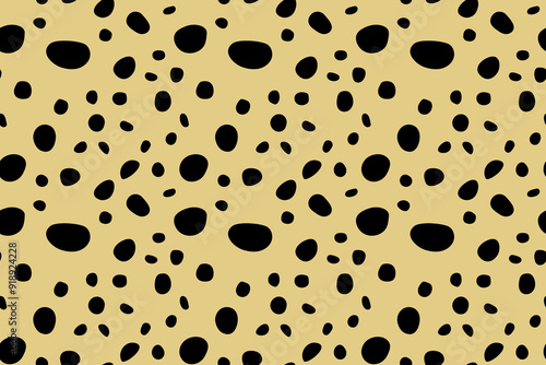 Small dash pattern. Seamless minimal dash pattern, small elements on yellow background.