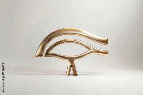Visionary design of eye of horus in minimalist style
