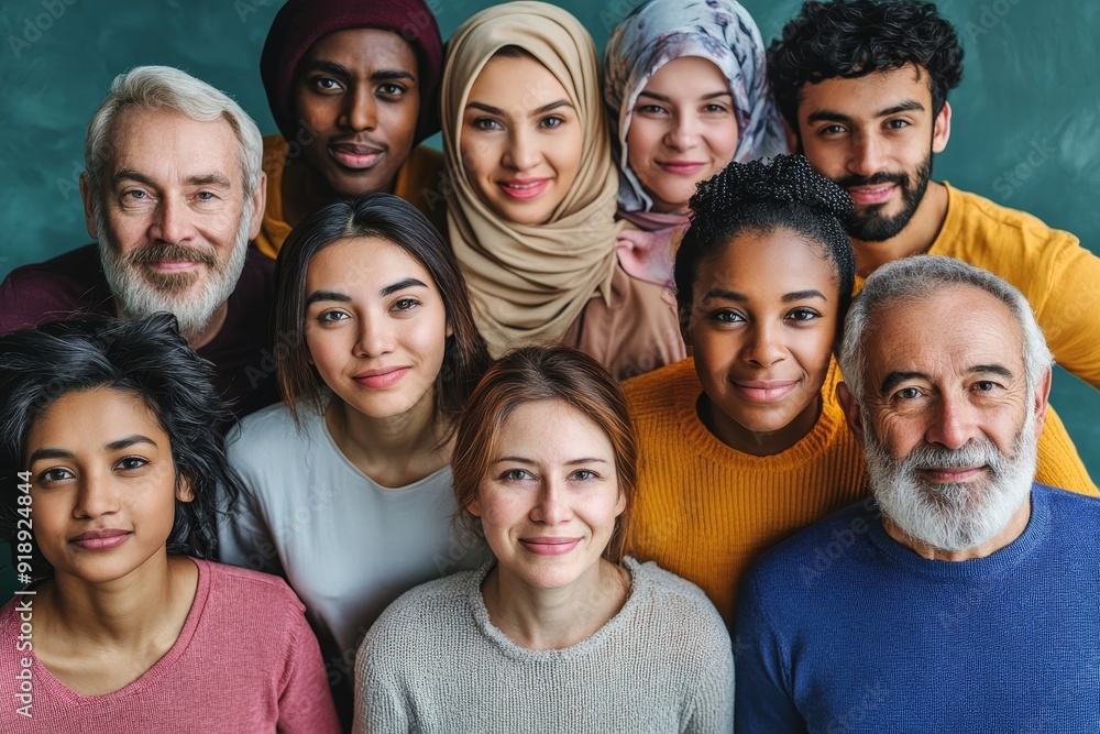 Group of multiethnic diverse people, Generative AI Group of multiethnic diverse people, Generative AI