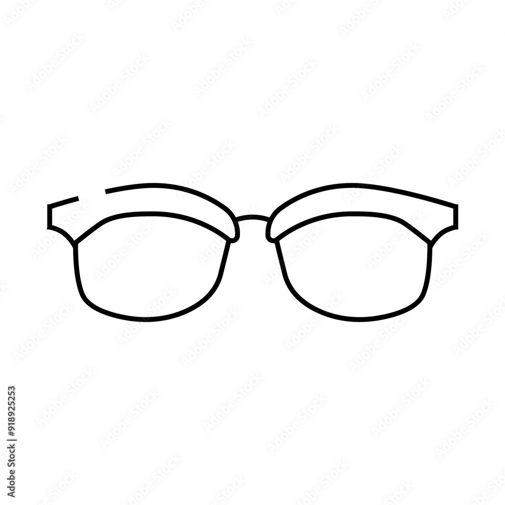 Fototapeta premium medical glasses frame line icon vector. medical glasses frame sign. isolated contour symbol black illustration