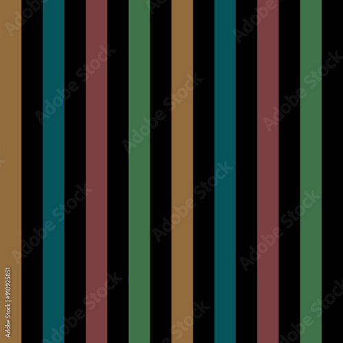 color stripes on black repetitive background. vector seamless pattern. fabric swatch. striped wrapping paper. continuous design template for textile, linen, home decor, apparel, cloth