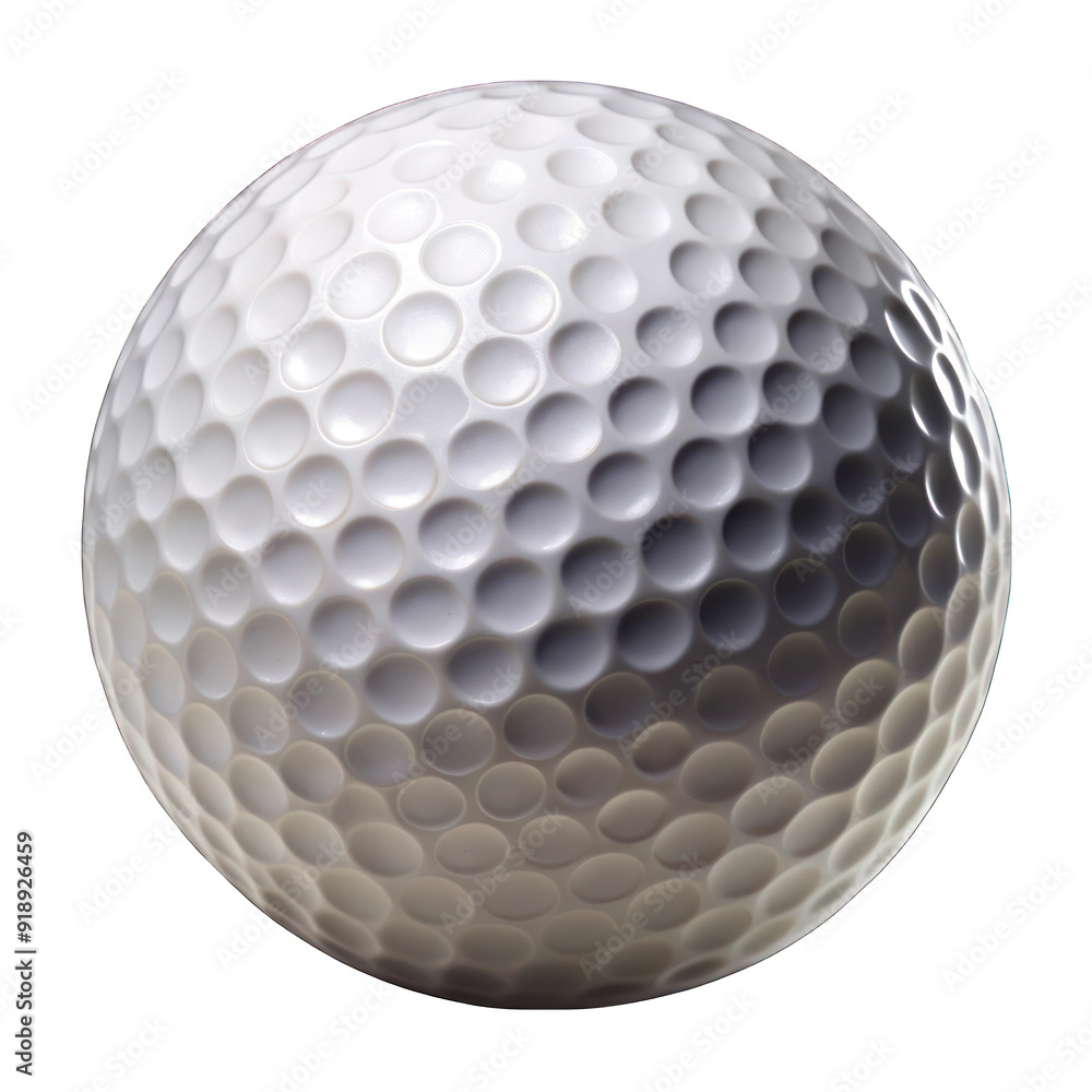 Macro golf ball isolated on transparent background Macro golf ball isolated on transparent background