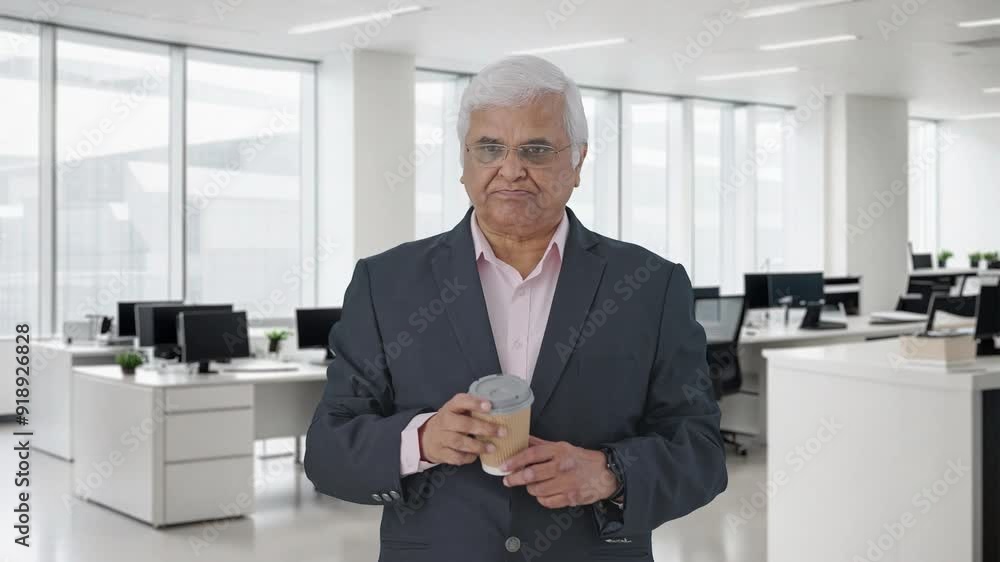 Indian senior manager waiting for someone Indian senior manager waiting for someone