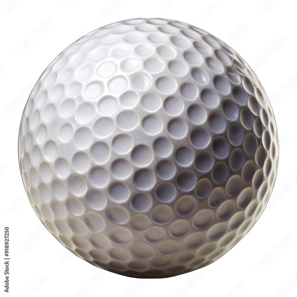 Macro golf ball isolated on transparent background Macro golf ball isolated on transparent background
