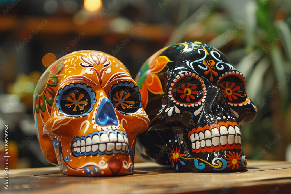 Beautiful greeting card with bright holiday composition for happy to joy celebrate dia de muertos Beautiful greeting card with bright holiday composition for happy to joy celebrate dia de muertos