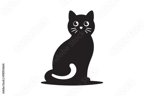 Cat silhouette vector Art & Illustration