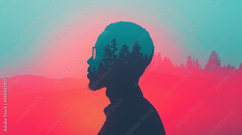 Double man in a suit, natural beauty, appealing gradient background, Double man in a suit, natural beauty, appealing gradient background,