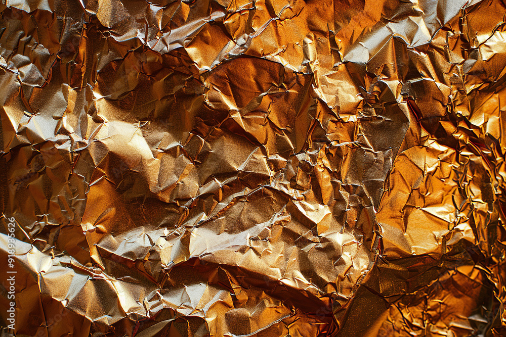 Generative ai on theme of beautiful texture metal creasy foil, design natural abstract background Generative ai on theme of beautiful texture metal creasy foil, design natural abstract background