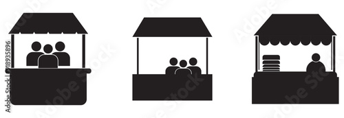 Promo Stand Vector Icon Design eps 10