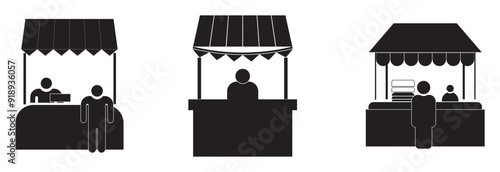 Promo Stand Vector Icon Design eps 10