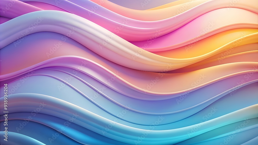 A fluid background of 3D wave shapes, arranged in overlapping layers with gentle curves and transitioning colors A fluid background of 3D wave shapes, arranged in overlapping layers with gentle curves and transitioning colors