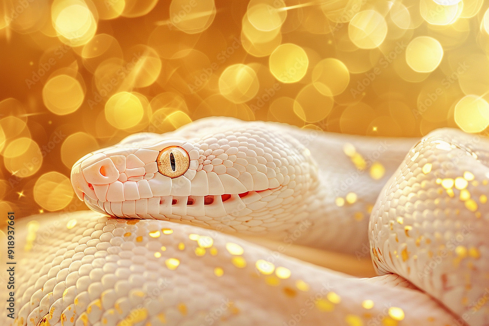 Fototapeta premium Beautiful greeting card with holiday composition for happy and joy celebrate New Year