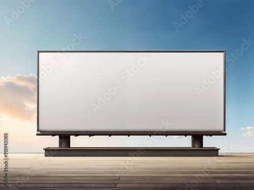 blank billboard outdoor mockup background