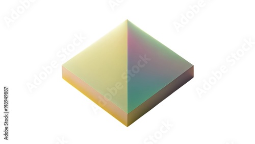 Pastel 3D Rhombus Abstract isolated on white background,isolated,isolate,white background,no background