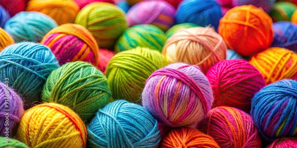 Close-up of colorful knitted yarn balls, knitting, yarn, balls, colorful, close-up, texture, craft, handmade, hobby, macro, wool Close-up of colorful knitted yarn balls, knitting, yarn, balls, colorful, close-up, texture, craft, handmade, hobby, macro, wool