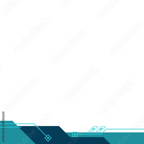 Futuristic Tech Footer