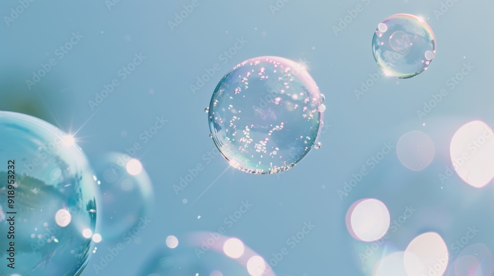 Bubbles on a blue background
Bubbles on a blue background