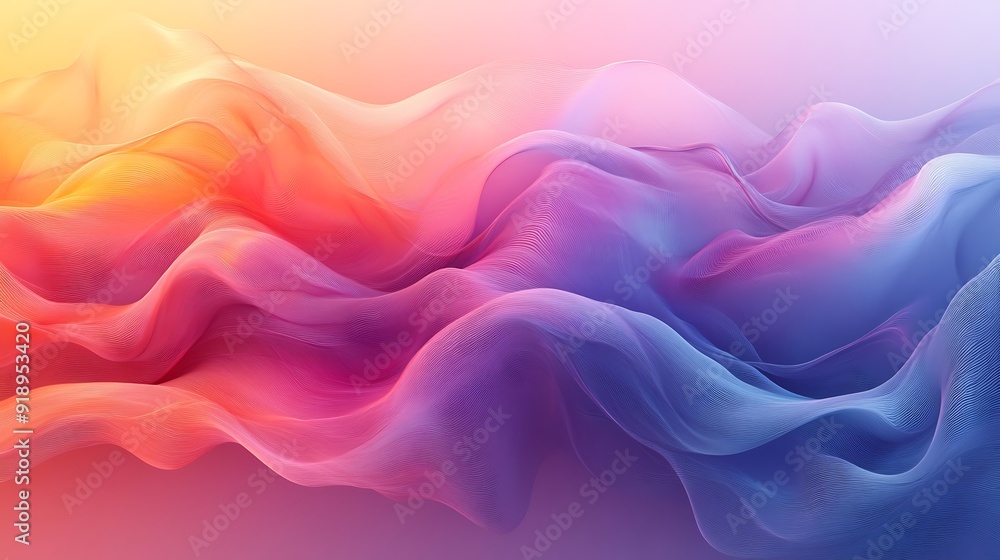 Abstract wave background with vibrant pink, orange and blue colors. Abstract wave background with vibrant pink, orange and blue colors.