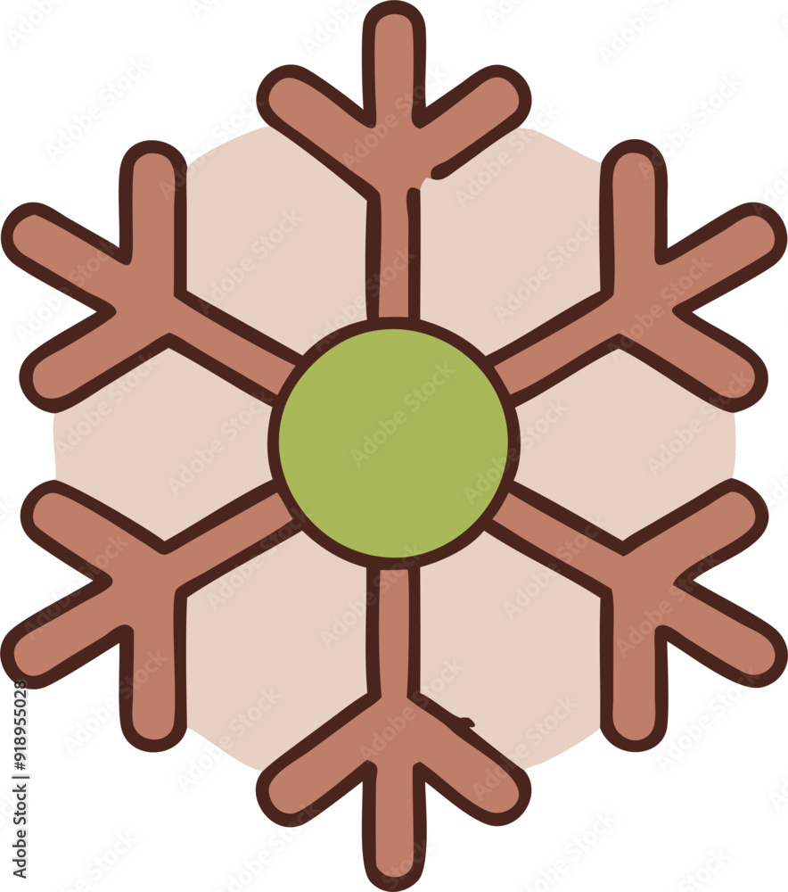 icon snowflake, icon colored outline icon snowflake, icon colored outline