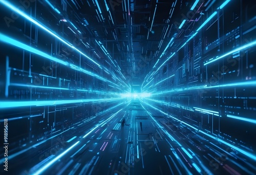 Wallpaper Mural abstract blue background Torontodigital.ca