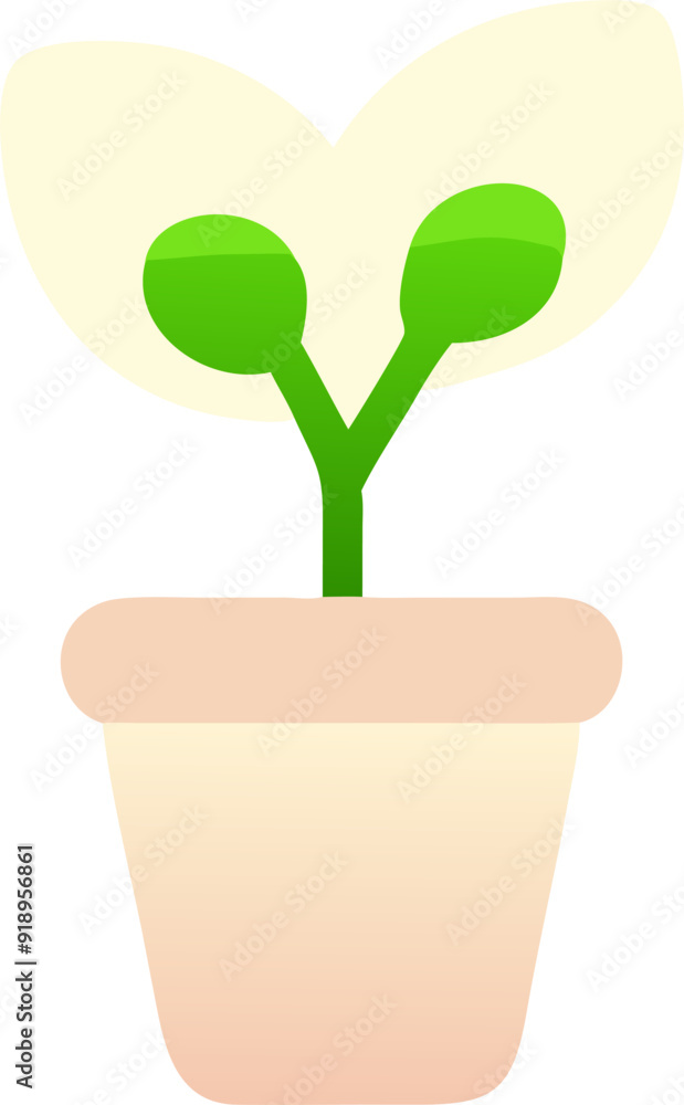 apartment plant, icon colored shapes gradient apartment plant, icon colored shapes gradient