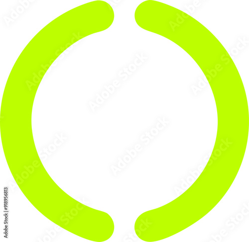 compressed circle, icon colored shapes gradient