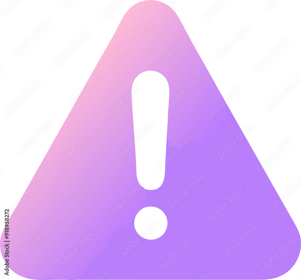 exclamation mark, icon colored shapes gradient exclamation mark, icon colored shapes gradient