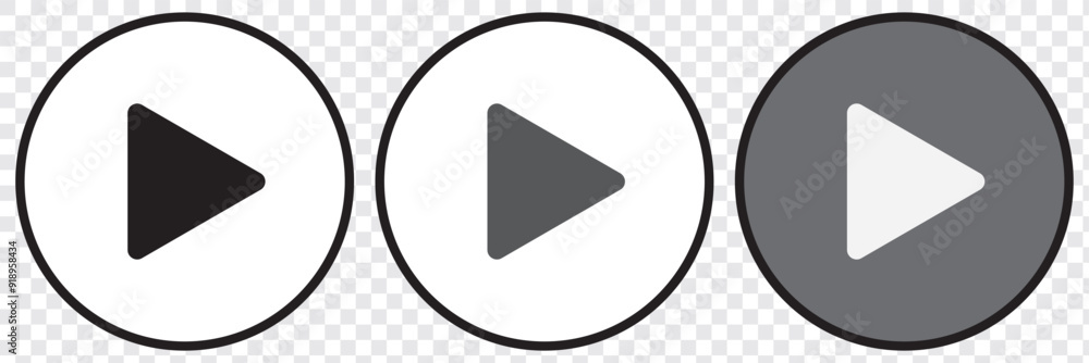 Play Button Icon Circle | Start Buttons Illustration | Video Audio Player Navigate Symbol . play Icon vector. Play button vector icon. Eps 10. Play Button Icon Circle | Start Buttons Illustration | Video Audio Player Navigate Symbol . play Icon vector. Play button vector icon. Eps 10.
