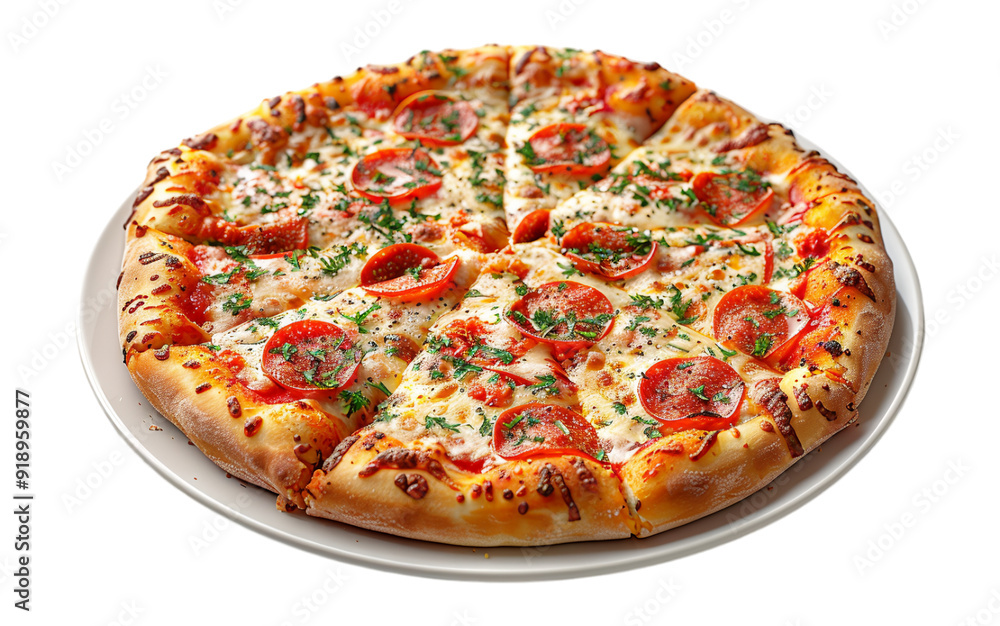 pizza serving, cut out design with transparent background, generative ai pizza serving, cut out design with transparent background, generative ai