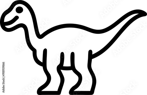dinosaurus, icon outline