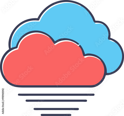 sky, icon offset fill