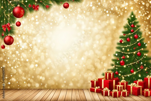 Christmas Day Composition Background Design 