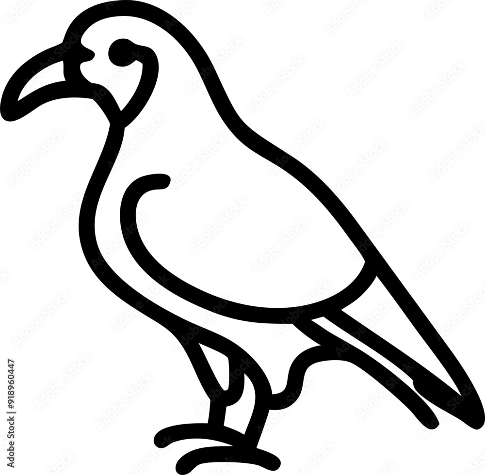 Obraz premium california condor, icon outline