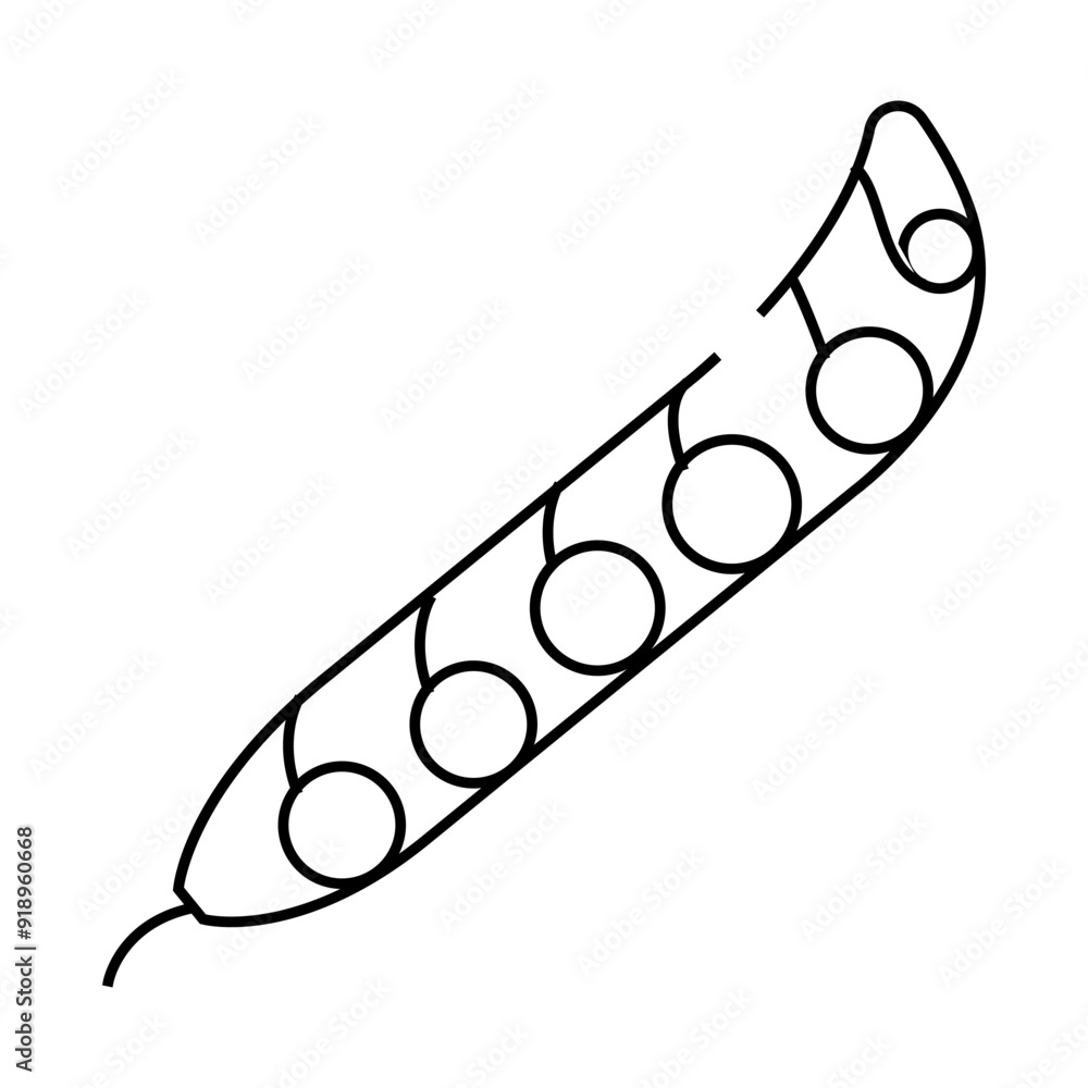 pea plant healthy line icon vector. pea plant healthy sign. isolated contour symbol black illustration pea plant healthy line icon vector. pea plant healthy sign. isolated contour symbol black illustration