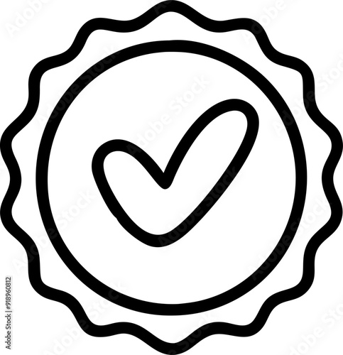 exceptional quality, icon outline